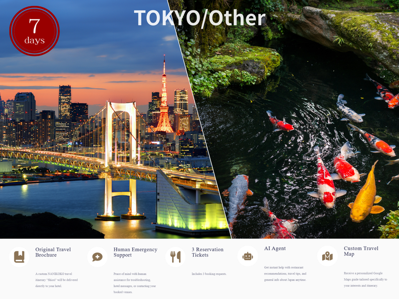 Load image into Gallery viewer, 【~7 Days】 Travel Concierge -AI Ticket Plan- 2areas AI support, Reservation tickets, Custom map