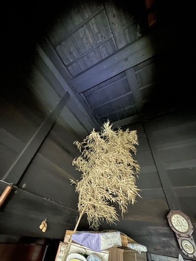 Left: dirt floor, right: wooden door "Traditional Japanese house" kominka