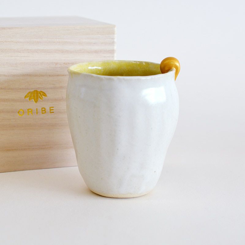 ギャラリービューアに画像をロードする, Mino Ware Mellow Gold color  Cup（美濃焼 -Mino Ware）, yellow, NANIKOKO 
