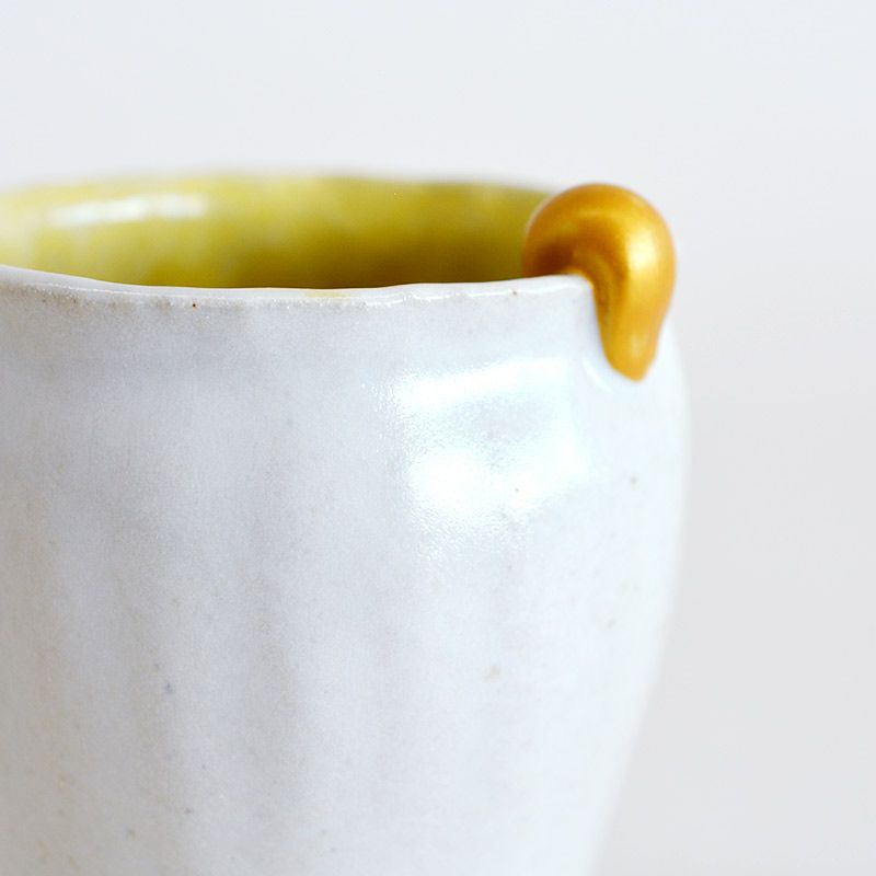 ギャラリービューアに画像をロードする, Mino Ware Mellow Gold color  Cup（美濃焼 -Mino Ware）
