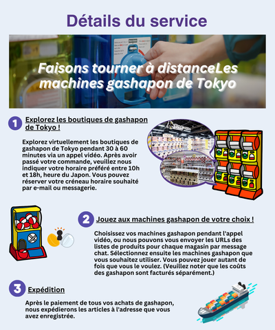 Détails du service de gashapon en ligne NANIKOKO