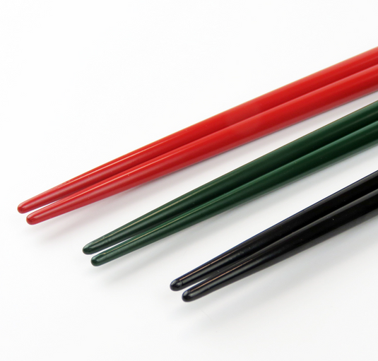 Wajima Urushi Chopsticks,Red ,Green, Black, Ranes and Turtles, Chopstick tips, NANIKOKO