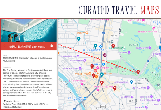 Kanazawa Heritage Stroll (Travel Map+Concierge Support) NANIKOKO Map_en