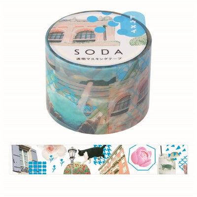 Soda transparent tape Stationary NANIKOKO