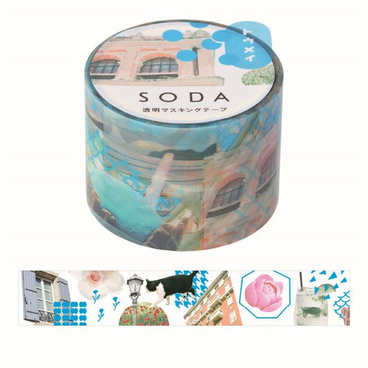 Soda transparent tape Stationary NANIKOKO