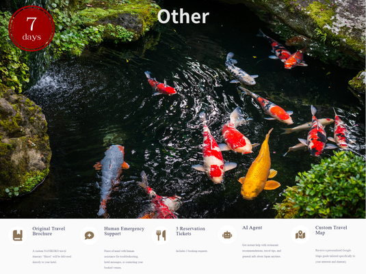 【~7 Days】 Travel Concierge -AI Ticket Plan- 2areas AI support, Reservation tickets, Custom map