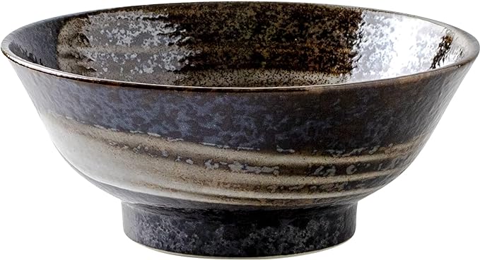 Chargez l&#39;image dans la visionneuse de la galerie, Mino Ware RamenBowl 明世荒刷毛(Akeyoarabake), NANIKOKO
