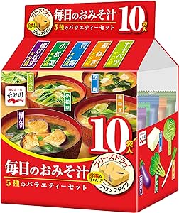 Nagatanien Miso Soup 5 Flaver Variety set, NANIKOKO